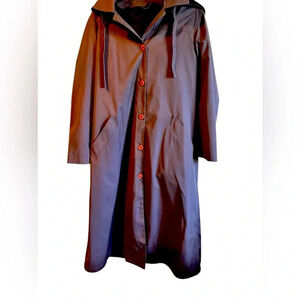 London Fog Women Blue Trench Coat Size 12